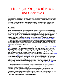 The Pagan Origins of Easter and Christmas